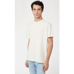 GUESS® Checked T-shirt, Beige Color, Size M