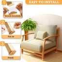 Chair Leg Floor Protectors Square, Silicone Chair Leg Protectors for Hardwood Floors, Chair Leg Caps Covers Protect Wooden Floors from Scratching 20 Pcs X-Large (Fit:1-5/8" ~ 2")