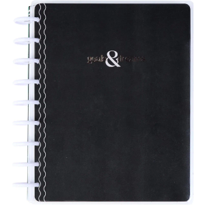 Happy Planner Goal Setting Disc Bound Journal, 80 Pages, Guided Journal for Goals and Habits Tracking, Personal Care and Wellness, 4 Dividers, Mauve Theme and