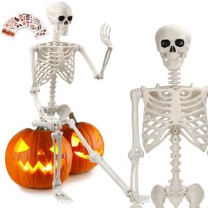 5.4 FT Halloween Skeleton,Halloween Skeleton Decorations for Indoor Outdoor