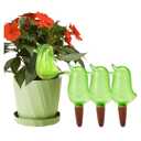 4 Pack Self Watering Spikes, Indoor Plant Watering Globes, Bird Shape Automatic Irrigation Spikes,Plant Watering Devices (Green)