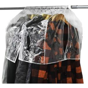 LAMINET C24 Clear 24" Shoulder Coverette-Protect Your Clothes from Dust and Contaminants Plastic Closet Rod Cover LAMINET C24 Clear 24" Shoulder Coverette-Protect Your Clothes from Dust and Contaminants Plastic Closet Rod Cover