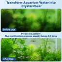 Aquarium U-V Filter for Green Water, Internal Fish Tank Filter with U-V Light & Timer, Turtle Tank Filter with Dual Outlet & Aeration, for 10-30 Gallon Freshwater & Saltwater