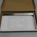 Stainless Steel L-Shaped Hand Towel Holder, SUS304 Bathroom Towel Rack with Thickened Base for Countertop Vanity (Brush Nickel, Square Base)