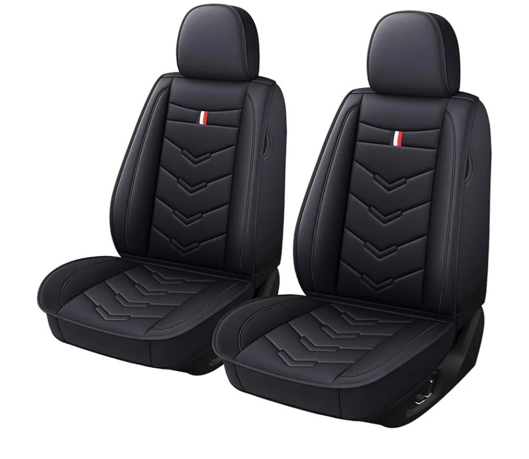 Car Seat Cover 2 Seats for Chevrolet Camaro 2000-2024, Durable Wear Resistant Waterproof Seat Covers, Breathable No Odor Premium Leather Vehicle Seat Covers.(Standard,Black)
