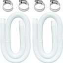 1.5 Inches Pool Hoses for Above Ground Pools, 2 Pack 1-1/2" Diameter Pool Pump Replacement Hose 59" Long Filter Pump Hose Compatible with 1.5" Pool Hose Pump (2)