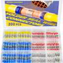 200PCS Solder Seal Wire Connectors-haisstronica Heat Shrink Wire Connectors-Heat Shrink Butt Connectors for Marine,Stereo(20Yellow 50White 65Red 65Blue) Solder Sleeve
