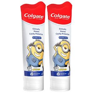 Colgate Kids Toothpaste with Anticavity Fluoride, Minions, ADA-Accepted Fluoride Toothpaste, 4.6 Ounce Tube, 2 Pack