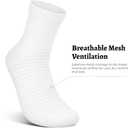 Compression Running Ankle Socks for Men and Women (6 Pairs), Quarter Athletic Socks for Running, Cycling, Golf, Work, Small-Medium