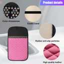 ZIMISI Bling Leather Car Center Console Cover, Comfortable Car Armrest Cover with Crystal Rhinestones, Anti-Scratch Waterproof Vehicle Armrest Seat Box Protector Cushion for Cars, SUVs, Trucks (Pink)