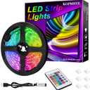 3M 10FT RGB LED Strip Lights, IP65 Waterproof Colored USB TV Backlight with Remote, 16 Color Changing 180 5050 LEDs Bias Lighting for HDTV, Multicolor for TV PC Background Lighting, No Adapter