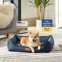 Tidore Orthopedic Dog Beds for Small Dogs, Durable Egg Crate Foam Sofa Dog Bed with Washable Removable Cover, Waterproof Lining, Pet Bed for Medium Dogs, Navy