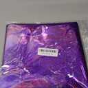 Just Shimmer 2 Pcs Black & Purple Holographic Laser Tablecloths Iridescence Shiny Table Covers 40" x 108" Halloween Decorations Space Plastic Table Cloths for Birthday Party Wedding Events Supplies
