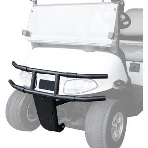 Front Brush Guard Compatible with EZGO RXV 2008-2015, Heavy Duty Combined Steel Front Bumper Guard with Black Powder Coated Finish for E-Z-GO Golf Cart Accessories