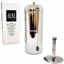 KERAM coffee filters indian style-drip coffee maker 400 ml(13.52 Oz) 8-12 cup-coffee bar accessories-madras coffee filter-dripper camping-hiking reusable/permanent slow metal filter pour over dripper