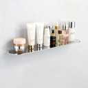 304 Stainless Steel Shelf Bathroom Shower Floating Shelves Wall Mounted Shower Caddy Basket Shelf Storage Organizer Shelves for Bathroom, Kitchen, Silver,19.7 Inch/ 50 cm