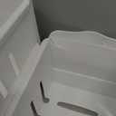 Narrow Sliding Storage Organizer Rack - Laundry/Bathroom/Kitchen Portable Storage Shelves