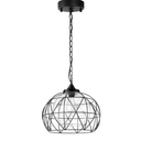 Wellmet 1-Light Hanging Lights,14.5 Inch Outdoor Chandelier Black Cage Pendant Lighting with Glass Shades, Porch Gazebo Barn Light Fixture Perfect for Dining Room, Bar, Aisle, Hallway, Entryway, Foyer