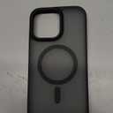 TORRAS for iPhone 16 Pro Case Translucent Matte Black | Compatible with MagSafe, Military Grade Drop Protection, Stronger Magnetic, Shockproof Airbag, Camera Control, Color Buttons, Slim Anti-Scratch