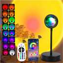 Sunset Lamp Projector Led Lights with APP Remote, 16 Colors Night Light 360 Rotation Rainbow Lights Sunset Light Projection Lamp for Aesthetic Room Decor and Bedroom Decor Gifts for Women