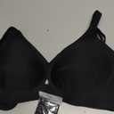 COCOMARTS Jelly Bras for Women No Underwire Seamless Push Up Bra Full Support Comfort Bralettes Wireless Plunge Everyday Bra (X-Large, Black)