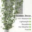Dallisten 3 Strands Begonia Artificial Vines, 67" Silk Vine Garland with Green Leaves, Fake Hanging Plants Greenery Decor for Home, Bedroom, Wall, Party, Wedding Decoration