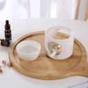 Essential Oil Burner for Scented Oil, Oil Warmer, Tealight Wax Melt Warmer, Candle Diffuser, Tea Light Holder, White