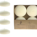 Mega Candles 4 pcs Unscented Ivory Floating Candles, Hand Poured Wax Candle 3 Inch Diameter, Home Décor, Wedding Receptions, Occasions, Festivities, Events, Meditations, Tranquility, Spa