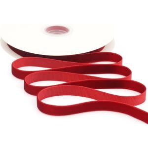 4 x Wine Red Velvet Ribbon 3/8 Inch X 12 Yards Christmas Ribbon for Gift Wrapping Christmas Ornaments Crafts Home Dcor