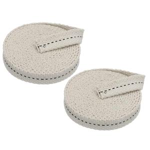 PATIKIL 1/2" Wide 6 Feet 100% Cotton Flat Wick, 2 Rolls Oil Lamp Wicks with Black Stitch for Kerosene Lamp Lantern Oil Burner