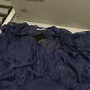 Women Plus Size Summer Dress - Easter Spring Floral Wedding Guest Maxi Long Dress (Navy Blue, 18Plus)