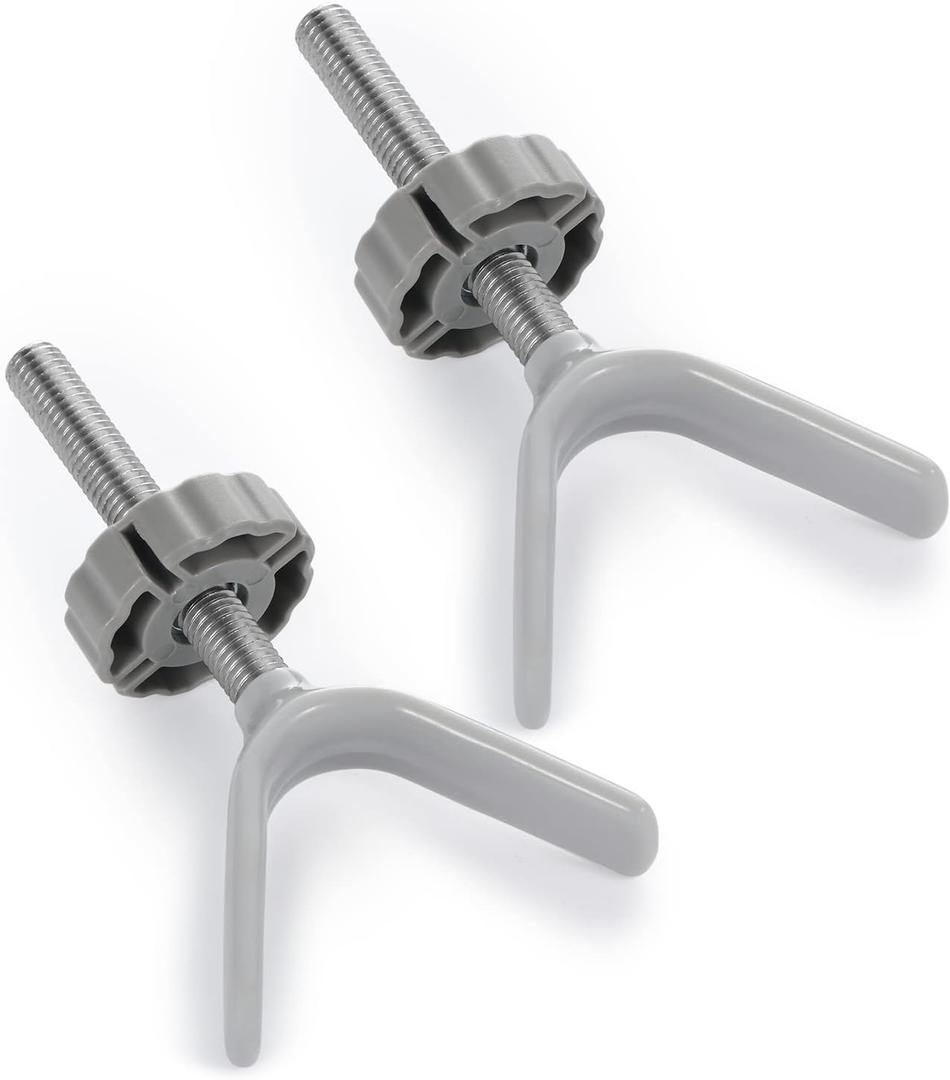 Babelio Baby Gate Stairs Banister Adapter-Y Threaded Spindle Rods for Pressure Mounted for Child & Pet Safety Gates with Extra Long Wall Mounting Screws Rod & Bolts (10MM)