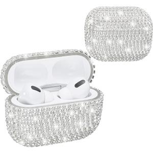 H Bling Diamond Airpods3 Case Cover Protective Airpods Charging Cases Hard Carrying Case Accessories for Airpods3 (AirPods Pro)