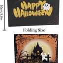 3D Pop up Halloween Greeting Card, Spook Pumpkin Halloween Postcard, Pumpkin Bat Greeting Card for Daughter, Son, Family, Friends (Ghosts, Bats, Haunted Houses, Spider Webs)