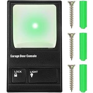 Fiada Multifunction Control Panel, Wired Replacement Panel Wall Keypad Button Compatible with Liftmaster 41A5273-1 78LM Garage Door Opener(Black)