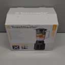 Toastmaster 6 Speed Blender with 48-oz Plastic Jar - Kitchen Blender with Stainless Steel Blades - For Fruit Smoothies & More - Multiple Speeds & Pour-Through Lid