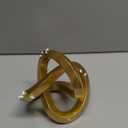 DOVDOV Gold Knot Decorative Sculpture, Gold Room Decor Aesthetics, Mobius Ring Statue for Shelves Living Room tv Cabinet Office Cabinet Above Coffee Table Decor Accents.