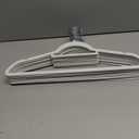 Smartor White Velvet Hangers 20 Pack, Space Saving Clothes Hangers with Tie Bar, Non-Slip Felt Hanger with Shoulder Notches, Heavy Duty Suit Hanger for Coat, Shirt, Pants, Dress