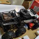 RC Cars, Remote Control Monster Truck - Rock Crawler RC Truck with 2 Rechargeable Batteries, Metal Body, Large Size & LED Headlights, Boy Toys for Kids Ages 4-7 8-12 Birthday Gifts