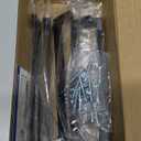 Ravinte 5 Pack Solid 6-1/ 4 Inch Center to Center Slim Square Bar Drawer Handles Kitchen Cabinet Handles Black Drawer Pulls Kitchen Cabinet Hardware Kitchen Handles Matte Black Cabinet Pulls