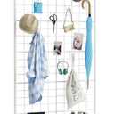 Asee'm Grid Wall Panels Display Stand 2.6' x 5.8' FT White Movable Wire Grid Wall Display Rack Heavy Floorstanding Detachable Girdwall Panel with T-Base for Craft Show Rack, Retail Displays 1PCS