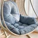 Swing Egg Chair Cushion Thickened Hanging Basket Seat Cushion Washable Hammock Chair Cushions Outdoor Patio Hanging Chairs Cushions Replacement (Only Cushion) (Blue), 41*41*4.7 inches