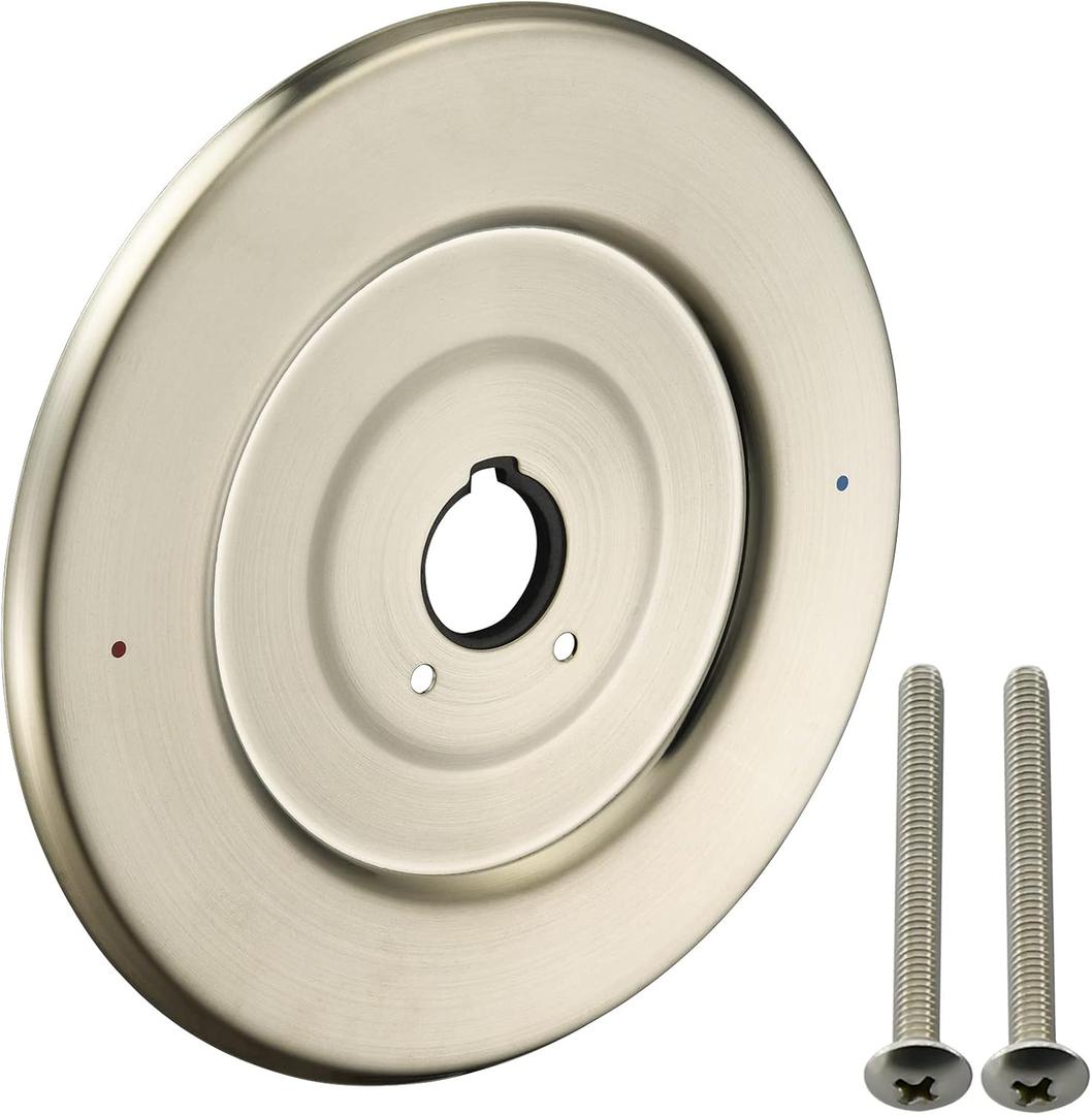 Escutcheon Replacement for Moen 16090 Chateau Collection, for One-Handle Tub and Shower Faucets, Brushed Nickel
