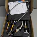 Bathroom Sink Faucet, Faucet for Bathroom Sink, Widespread Brushed Nickel Bathroom Faucet 3 Hole with Stainless Steel Pop Up Drain and cUPC Lead-Free Hose - (Brushed Nickel) (8 Inch 1 Pack)