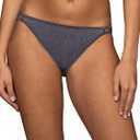 Vanity Fair Women's Illumination String Bikini Panty 18108, Steele Violet, X-Large/ 8