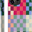 SEized Case Compatible with for iPhone 16 Pro,Colorful Checkerboard Phone Case for Girl Women Boy Men,Durable Protection Phone Case for iPhone 16 Pro