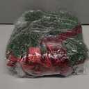 Sggvecsy 12 Pcs 8" Christmas Mini Cabinet Wreaths with Ribbon Bows Red Berry Artificial Small Kitchen Wreath for Window Front Door Farmhouse Wall Xmas Decorations(Red Burlap)