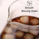 Super-Duper glass coffee 600ml glass coffee maker Made of high borosilicate glass Stainless steel filter pour over coffee carafe coffee maker non electric