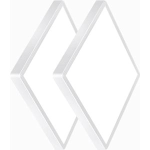 2PK 16 Inch Square LED Flush Mount Ceiling Light, 40W, 4000LM 3000K/4000K/6000K CCT Selectable, White Square LED Flat Panel Ceiling Light Fixture for Bedroom,Kitchen,Living Room