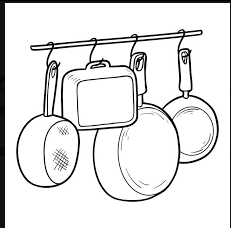 Wall Mounted Pot Rack, 23.8 Inch Pot and Pan Organizer with 2 Tier Hanging Rails, 12 S-Hooks, Metal Pot Rack for Kitchen Cookware Organizer, Space Saving, for Kitchen Utensils, Black PR01BK